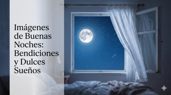 Imágenes de buenas noches bendiciones con mensajes y frases para compartir en WhatsApp