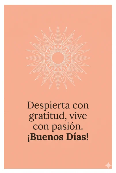 Diseño minimalista de buenos días para descargar