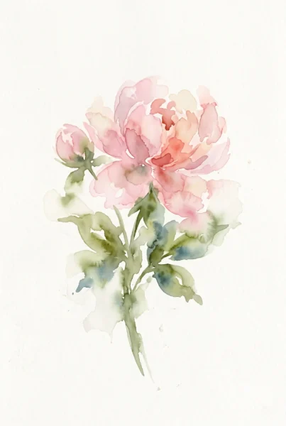 Fondo de pantalla para celular aesthetic con diseño floral en acuarela abstracta
