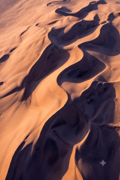 Fondo de pantalla para celular con paisaje de dunas y sombras marcadas