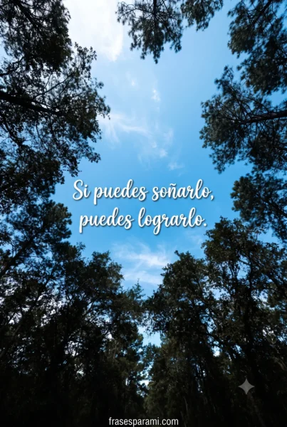 Cielo despejado ilustrando frases cortas inspiradoras