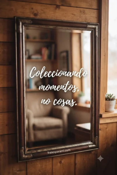 Espejo con frases para fotos mías cortas y con estilo