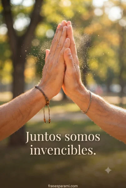 Manos chocando simbolizando lealtad entre amigos