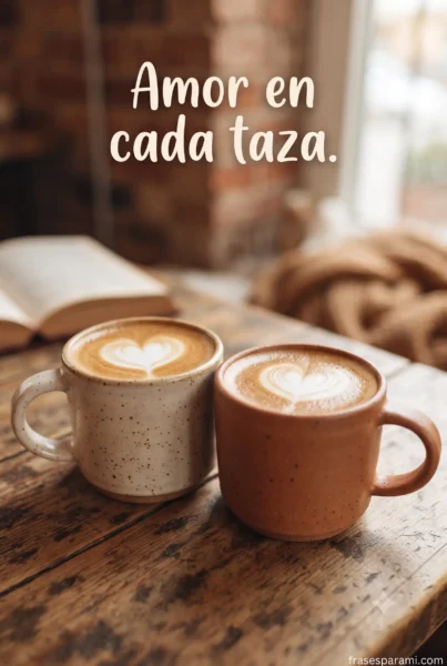 Tazas de café con corazón para decir te quiero mucho