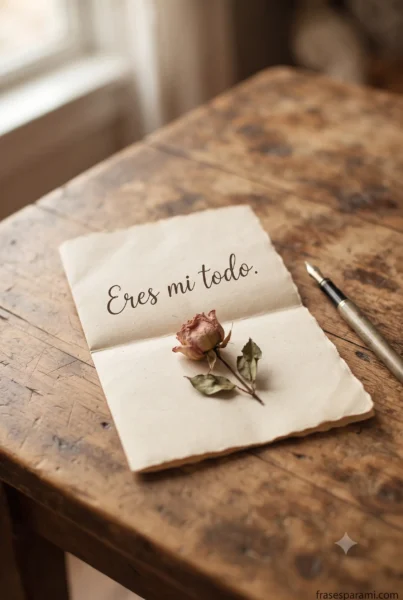 Nota manuscrita con mensaje de te quiero mucho