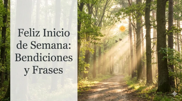 Imagen de amanecer para desear un feliz inicio de semana con bendiciones