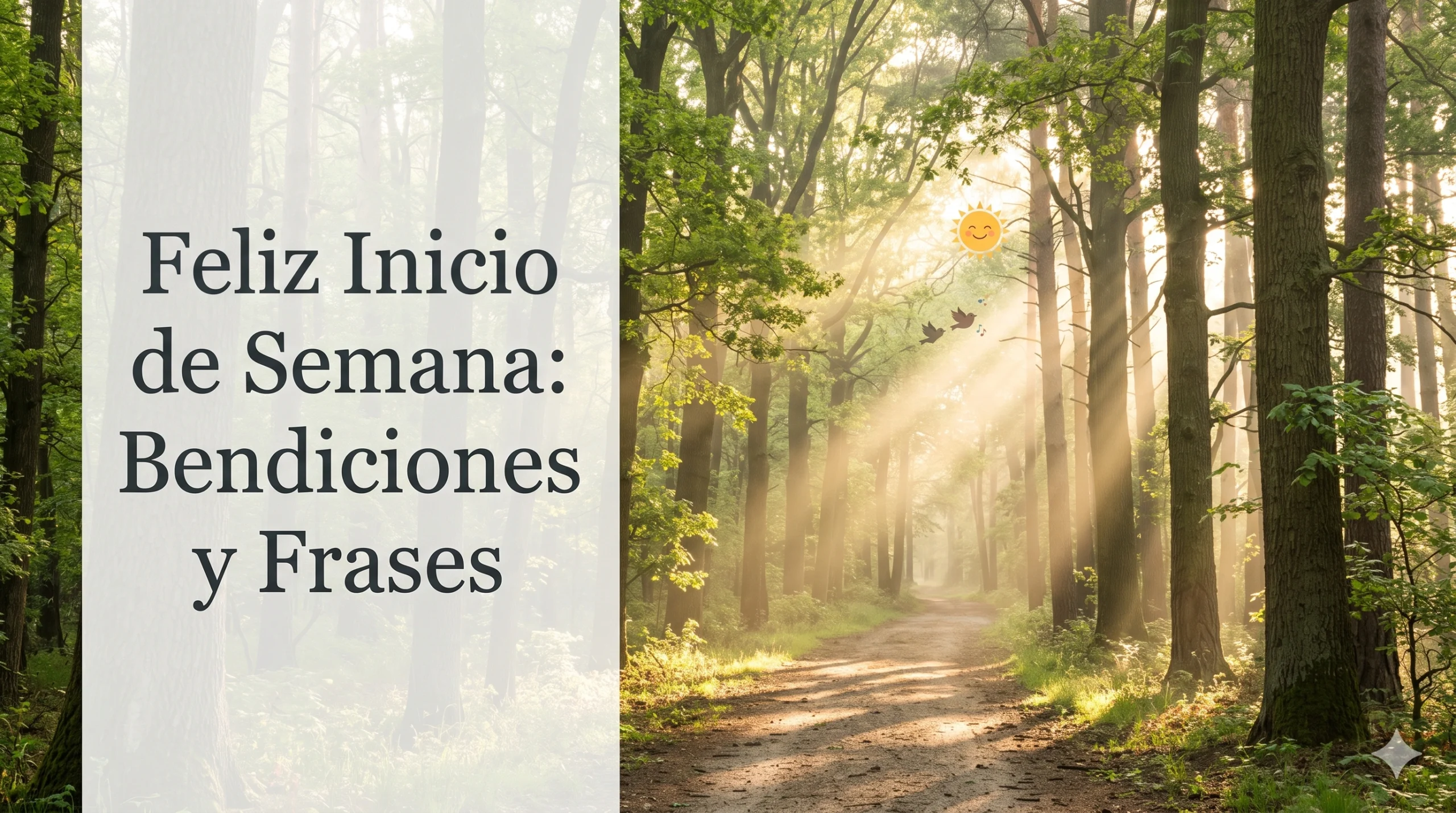 Imagen de amanecer para desear un feliz inicio de semana con bendiciones