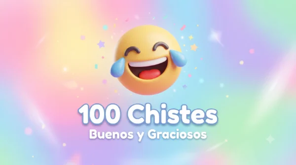 Portada con emoji de risa para nuestra selección de chistes buenos y graciosos 2026