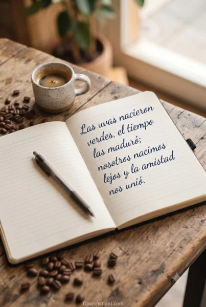 Poemas de amistad con rima escritos en cuaderno para compartir