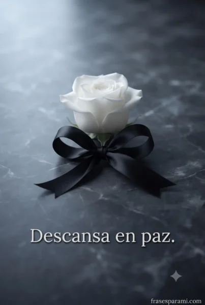 Moño negro sencillo con frase siempre en mi corazón