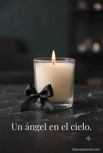 Imagen de moño de luto con vela encendida para perfil