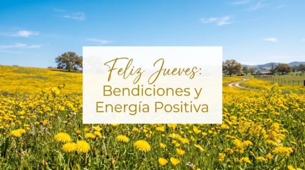 Imagen de campo soleado para desear un feliz jueves con bendiciones