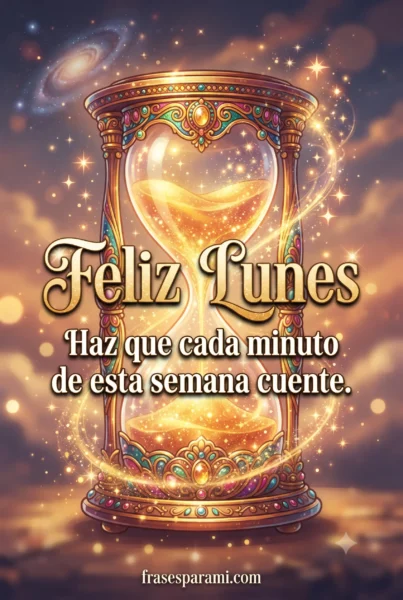 Postal ilustrada para desear un lunes productivo y exitoso