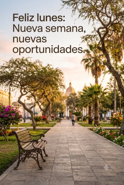 Imagen con frase motivadora para empezar un lunes positivo
