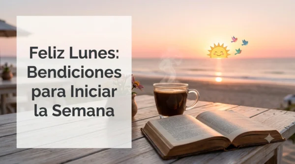 Imagen de amanecer para desear un feliz lunes con bendiciones