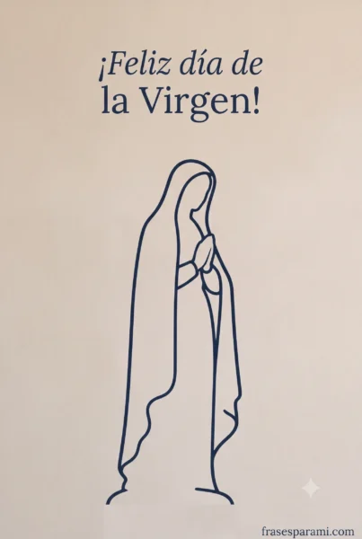 Diseño minimalista de la Virgen de Guadalupe para fondo de pantalla