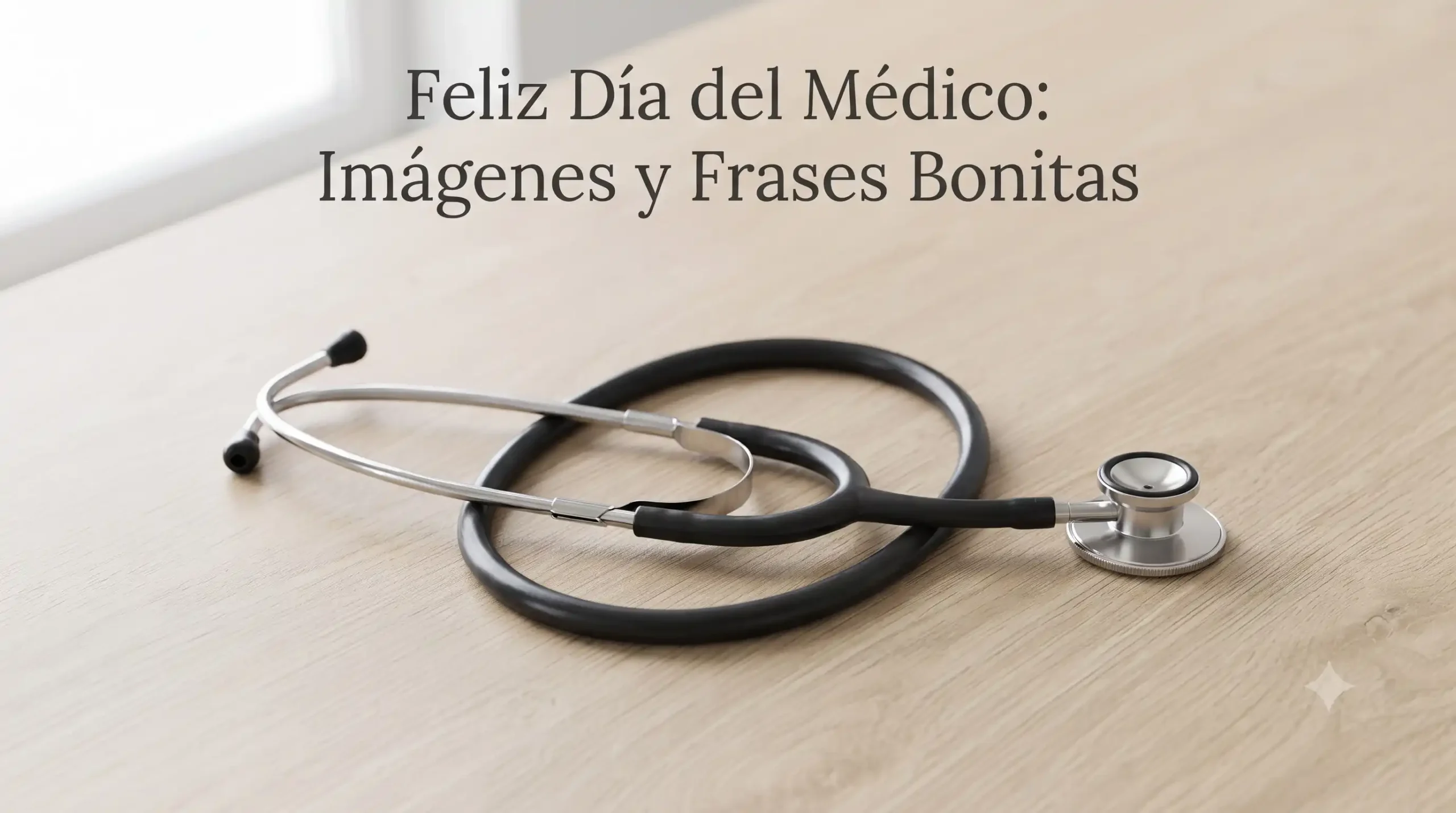 Imagen profesional de estetoscopio para el Día del Médico