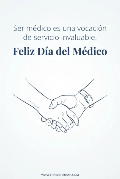 Imagen sobre la vocación de servicio de los doctores