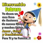tarjetas de bienvenido febrero