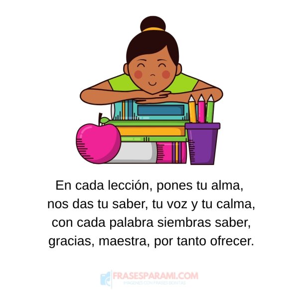 corto poesía a mi maestra querida