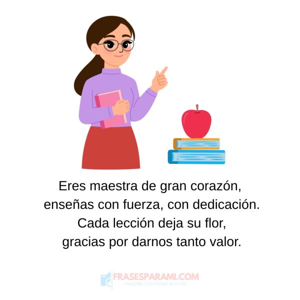 poema a la maestra corto para niños