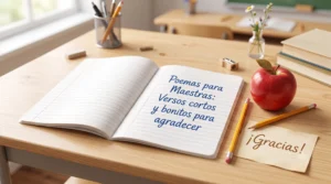 Imagen destacada de guía de poemas para maestras cortos y bonitos