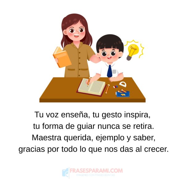 poesía para la maestra
