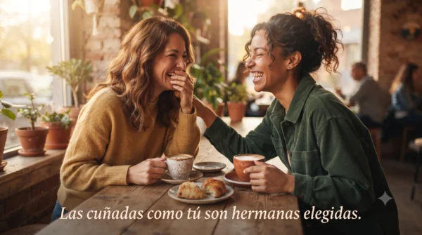 Frases para cuñadas que son buena onda y muy cercanas