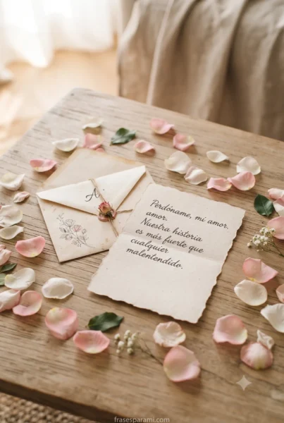 Modelo de carta de amor para mi novio para pedir perdón y reconciliarse