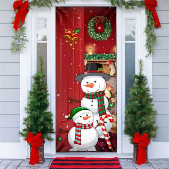 Cómo decorar una puerta de Navidad