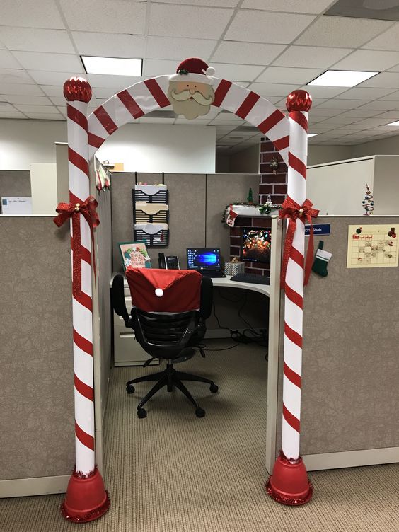 puertas de oficinas decoradas para navidad
