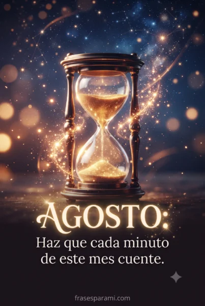 Imagen de agosto enfocada en productividad y éxito