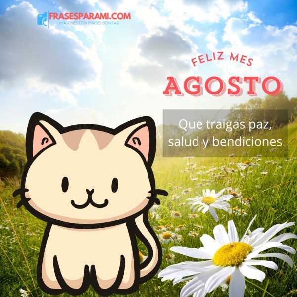 tarjetas de feliz agosto