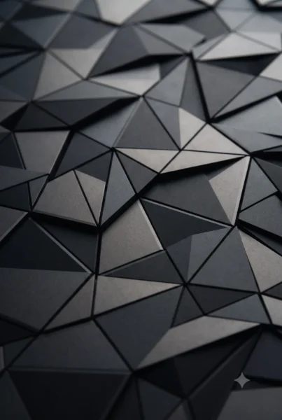 Fondo vertical con patrón geométrico negro en HD