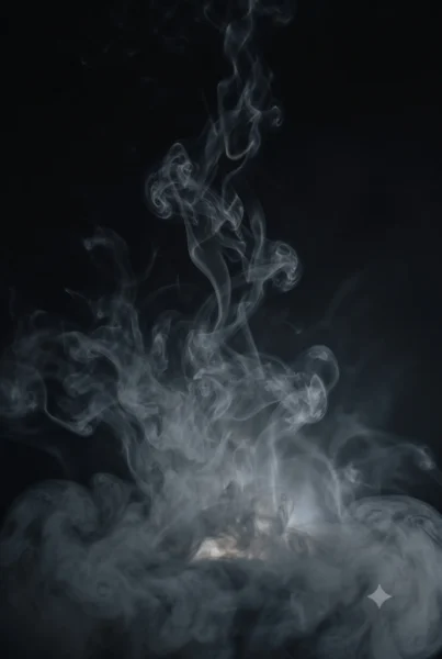 Fondo vertical con diseño de humo negro y gris