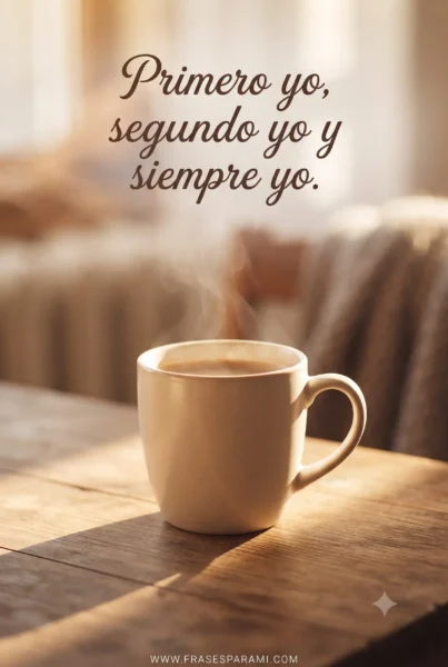 Imagen vertical con frase de amor propio para estados