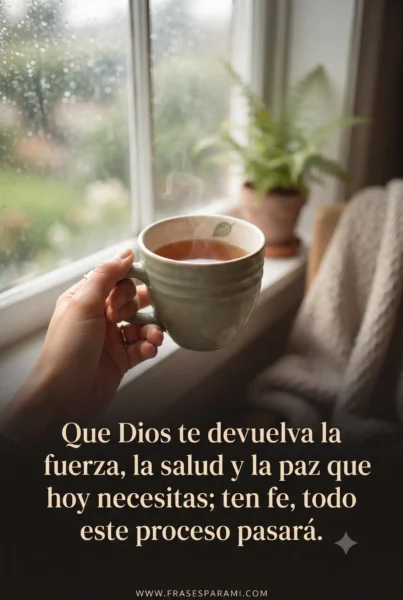 Frase de aliento y fe para un enfermo