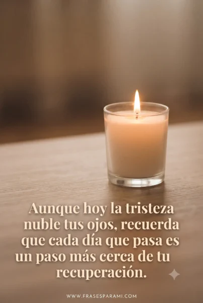 Imagen con frase de consuelo para momentos de tristeza
