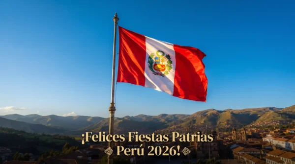Imagen destacada de la bandera del Perú para celebrar las Fiestas Patrias 2026