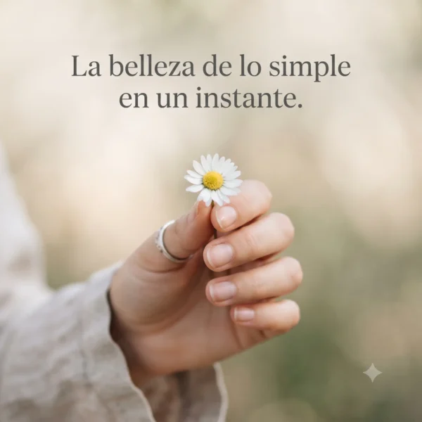 Imagen cuadrada 1:1 con flor y fondo difuminado para perfil de WhatsApp.