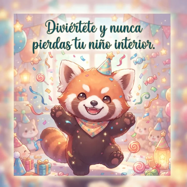Imagen cuadrada 1:1 de ilustración anime tierna para perfil de WhatsApp.